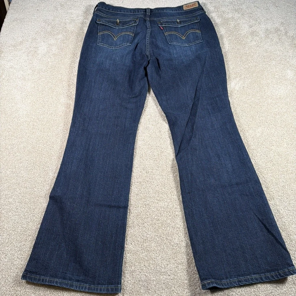 Levis Womens 515 Boot Cut Blue Jeans 31 X 30 (FITS 32 X 29) Western Riding Denim - Picture 3 of 13